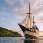Aura Suci phinisi sailing in Komodo