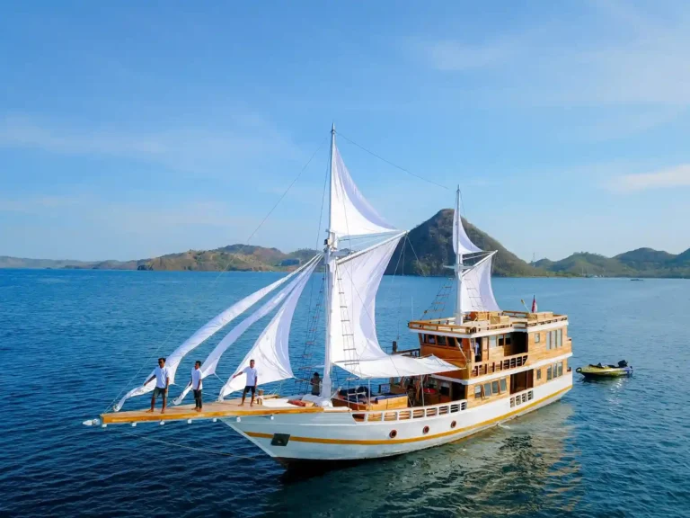 Barakati Cruise phinisi sailing in Komodo National Park