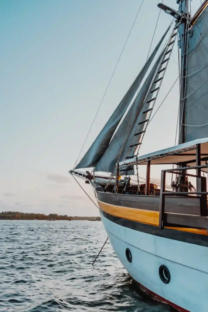 Bow of Behike seen from the water in Komodo National Park