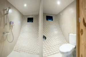 Separate toilet and shower rooms in the Chakana family suite