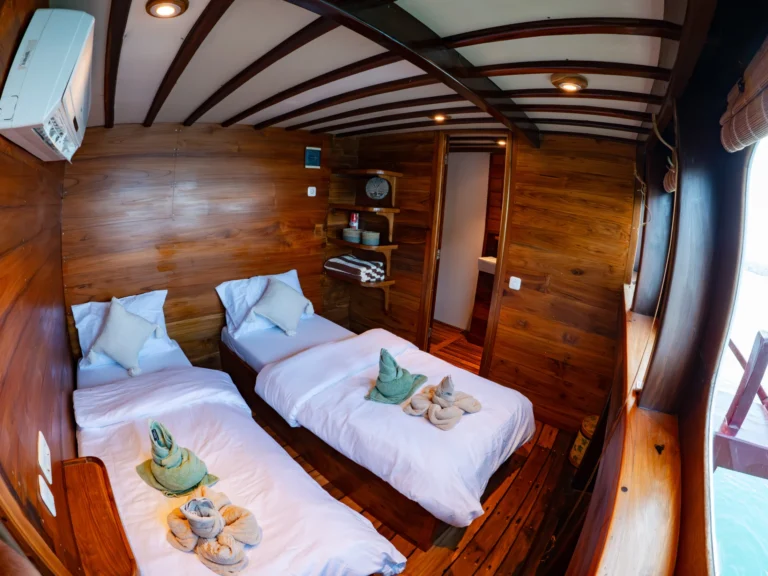 Sea View double or twin cabin on the main deck of EcoPro Duyung Baru