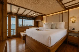Private balcony attached to Suite 1 Stateroom on KAI Voyage