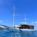Aerial exterior view of Lady Grace phinisi