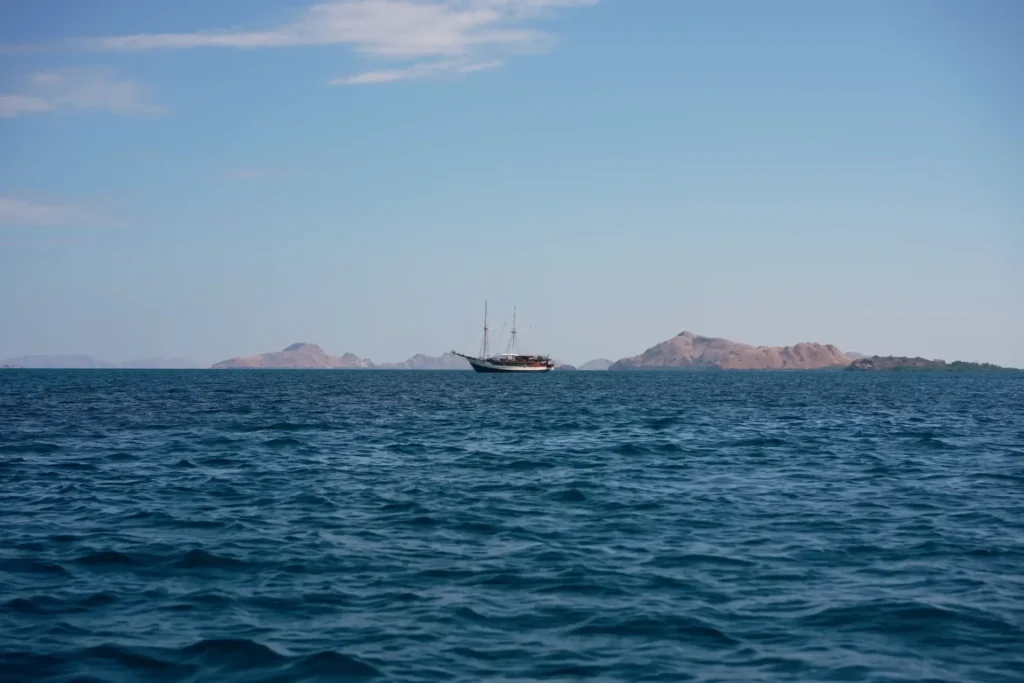 Nayara Cruise anchored off an Indonesian island