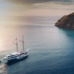Scubaspa Zen phinisi at anchor in Indonesia