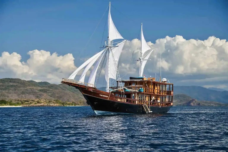 The Oracle phinisi in Indonesian waters