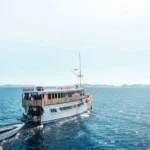 Yukai phinisi exterior in Komodo waters