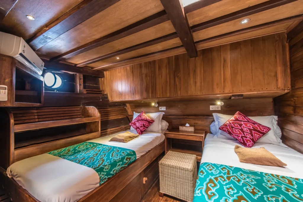 Cengkeh Clove convertible twin cabin aboard Carpe Diem