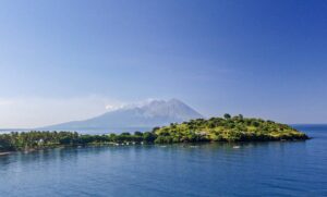 Natural landscape, coast and travel scenery in the Sumbawa region