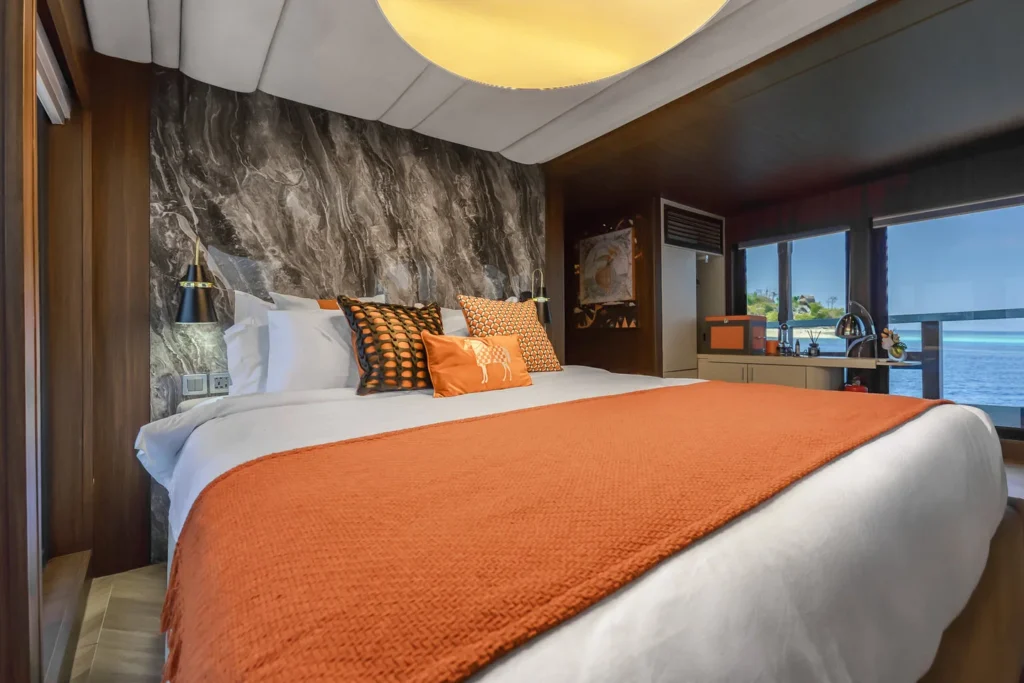 Kayra main-deck VIP Cabin with king-size bed and sea views