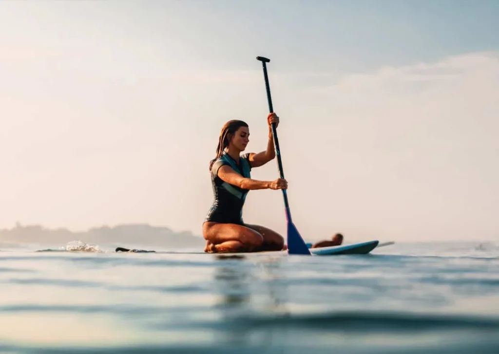 Stand-up paddleboarding from Lambo