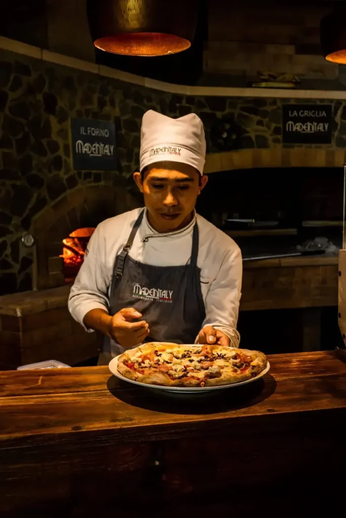 Food and drinks served at MadeInItaly Italian Restaurant in Labuan Bajo