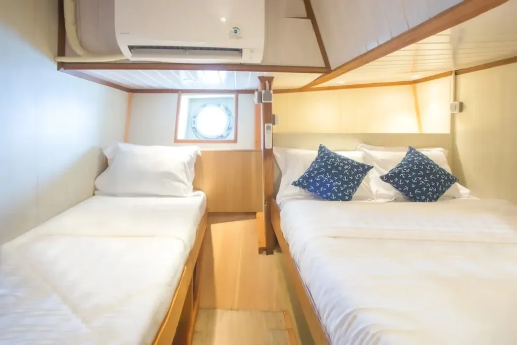 Lower-deck twin cabin aboard MV TemuKira