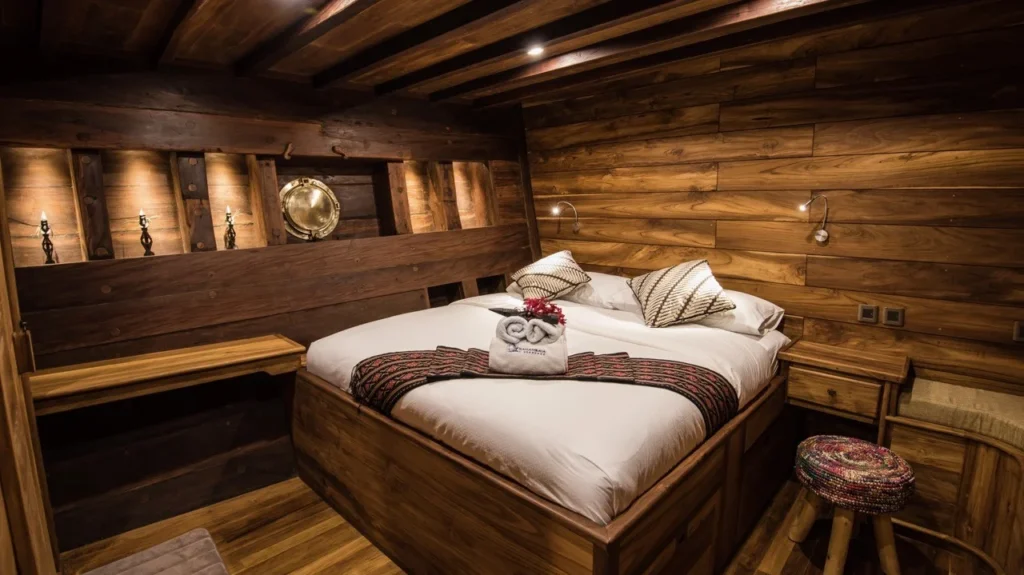 Lower deck double cabin aboard Samambaia