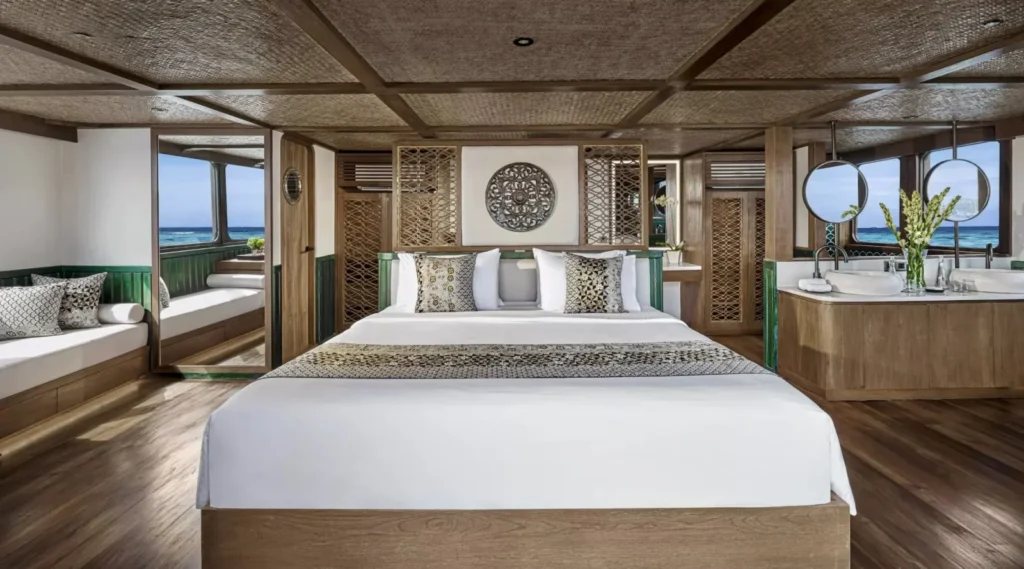 King bed in the Samsara Samudra Master Suite