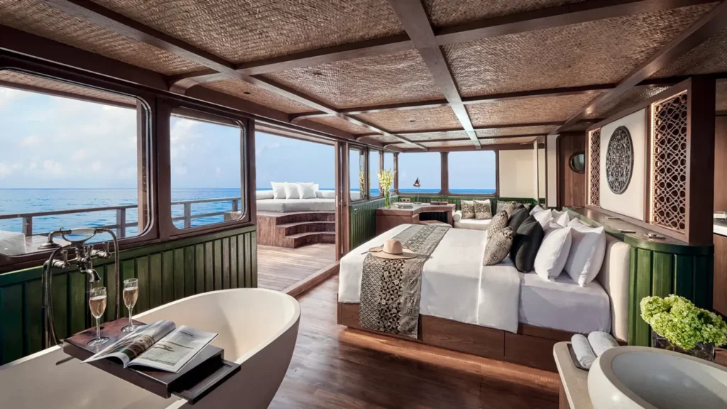 Samsara Samudra Master Suite with bathtub and private deck access
